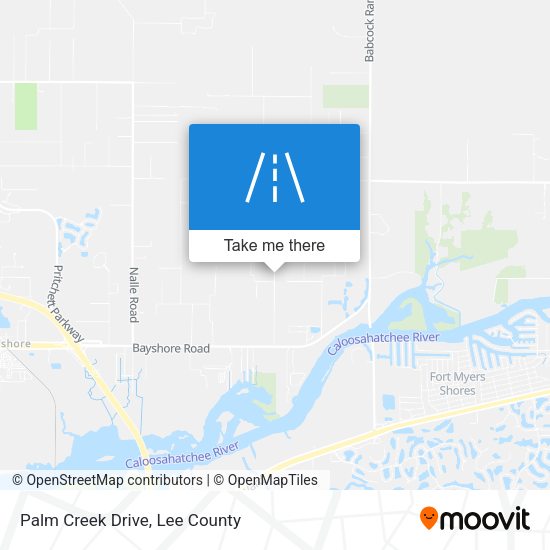 Palm Creek Drive map