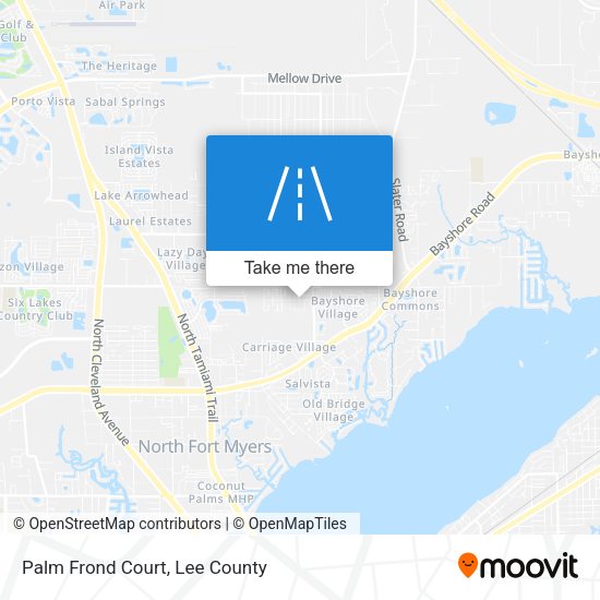 Palm Frond Court map