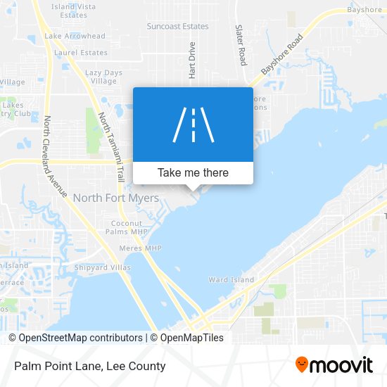 Palm Point Lane map