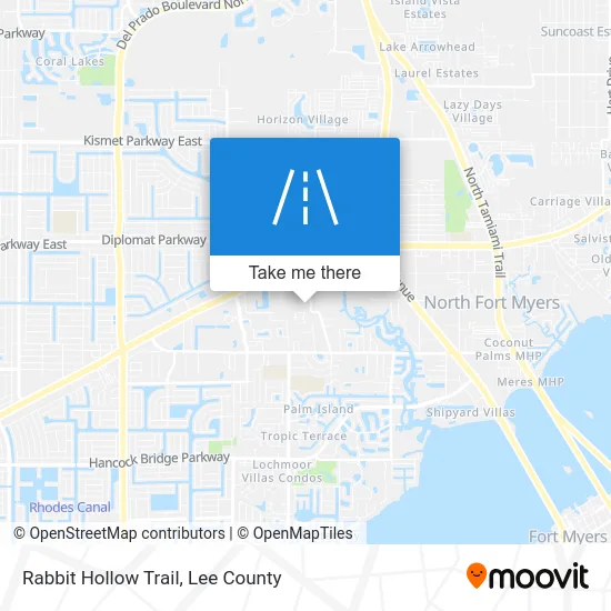 Rabbit Hollow Trail map