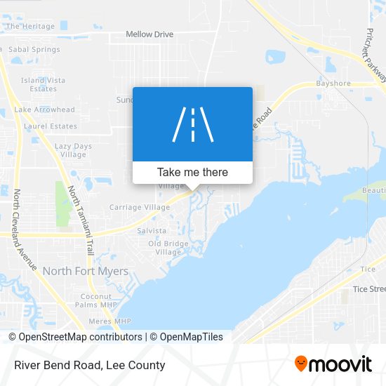 River Bend Road map