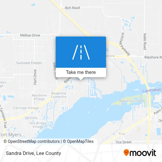Sandra Drive map