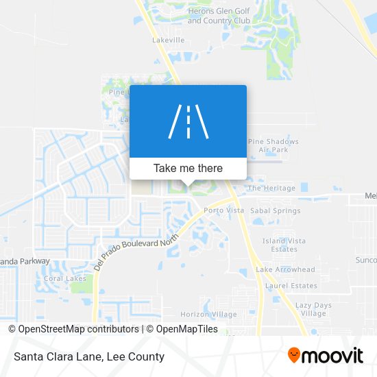 Mapa de Santa Clara Lane