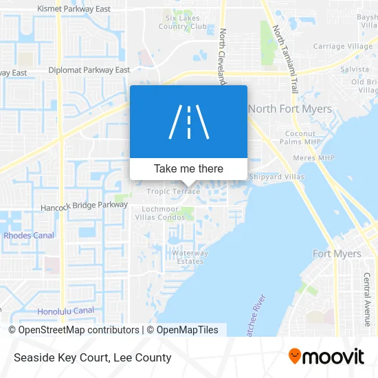 Seaside Key Court map