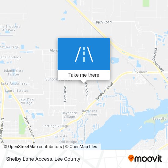 Mapa de Shelby Lane Access