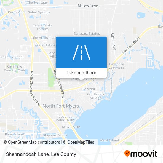 Mapa de Shennandoah Lane