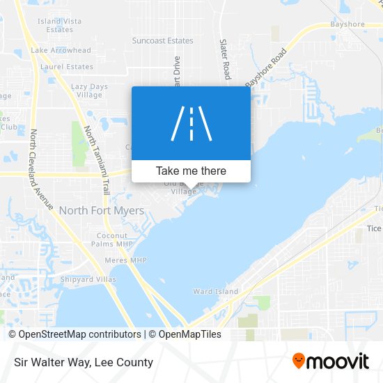 Mapa de Sir Walter Way