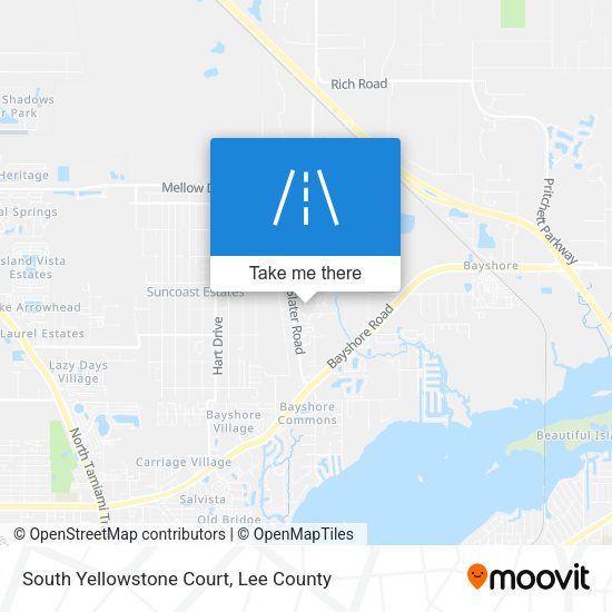 South Yellowstone Court map