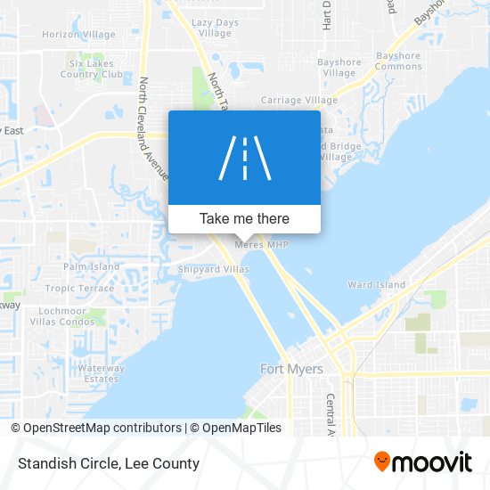 Standish Circle map