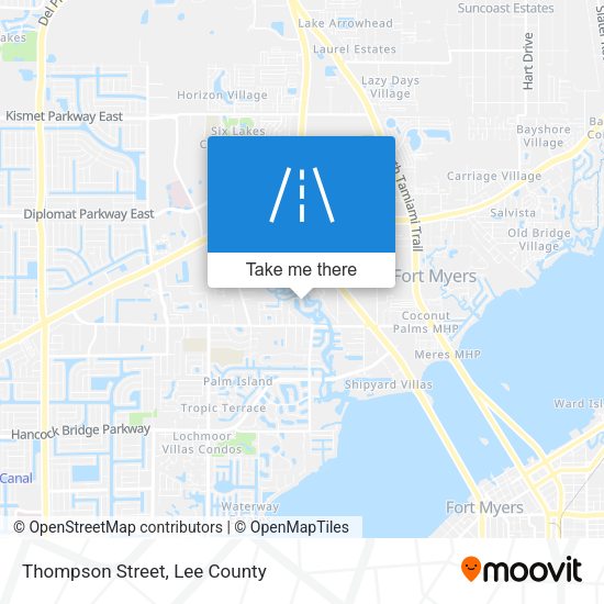 Mapa de Thompson Street