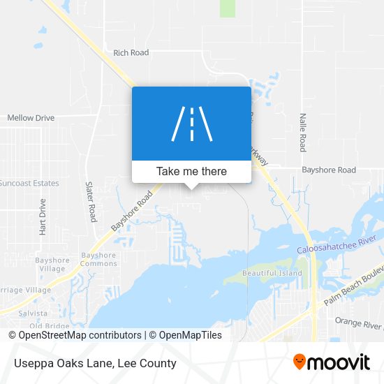 Useppa Oaks Lane map