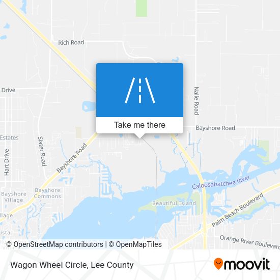 Mapa de Wagon Wheel Circle