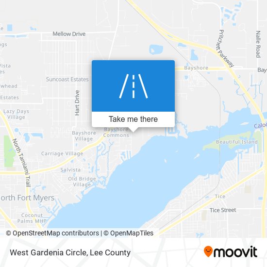 West Gardenia Circle map