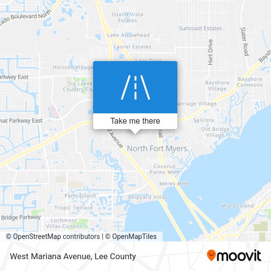 West Mariana Avenue map