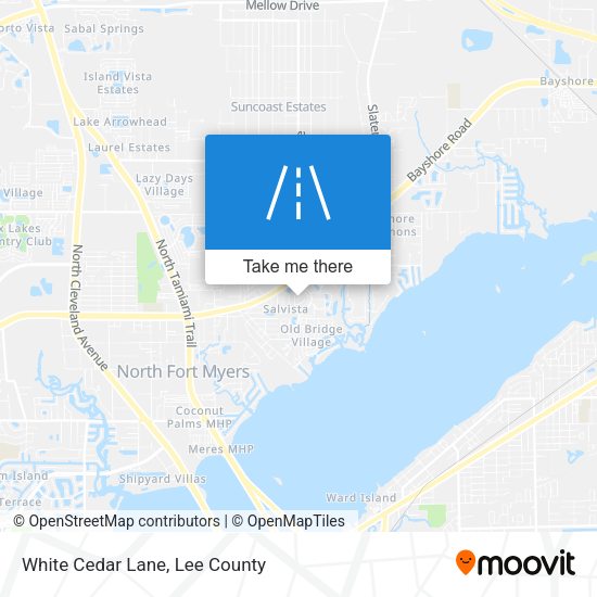 Mapa de White Cedar Lane