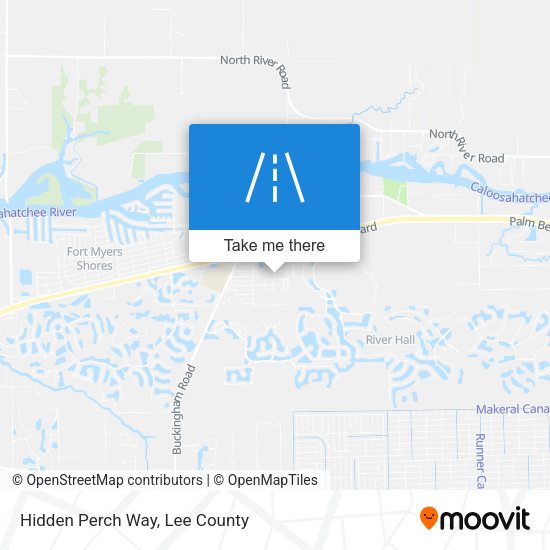 Hidden Perch Way map