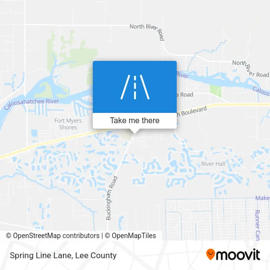 Mapa de Spring Line Lane