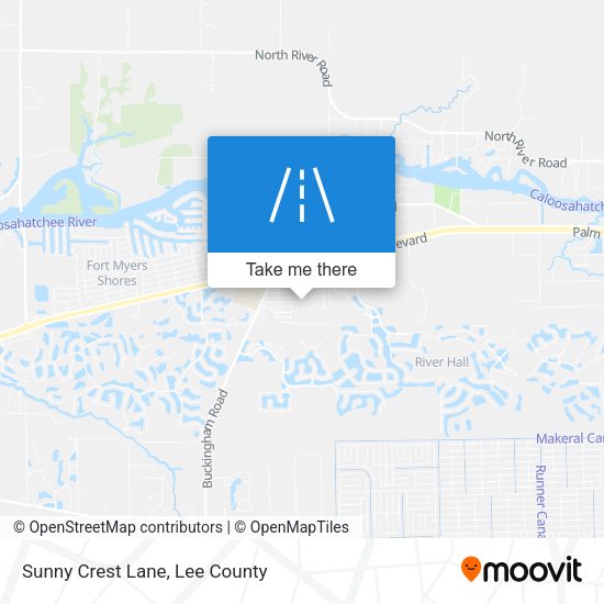 Sunny Crest Lane map