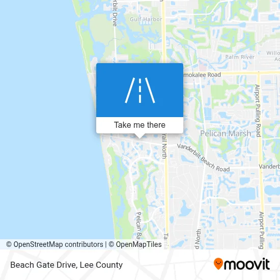 Beach Gate Drive map