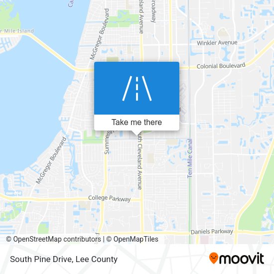 South Pine Drive map