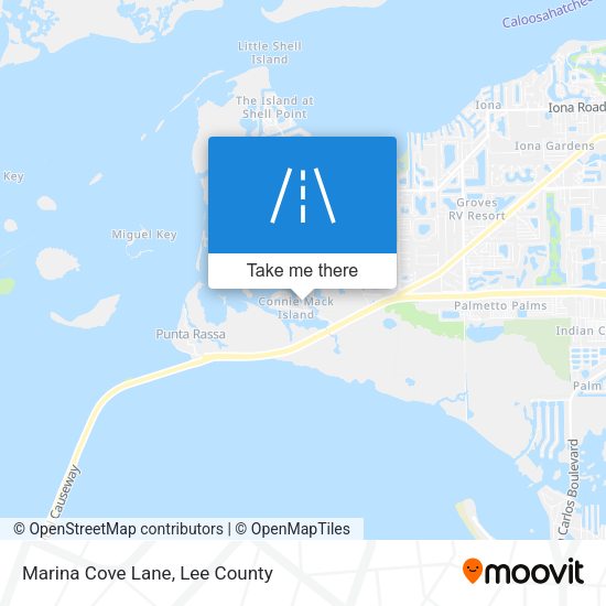 Marina Cove Lane map