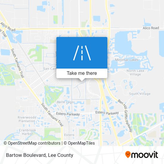 Bartow Boulevard map