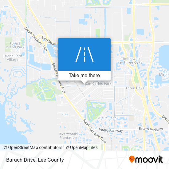 Mapa de Baruch Drive