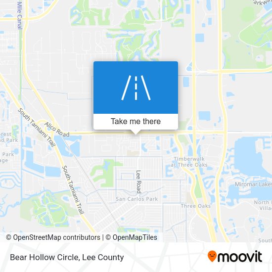 Bear Hollow Circle map