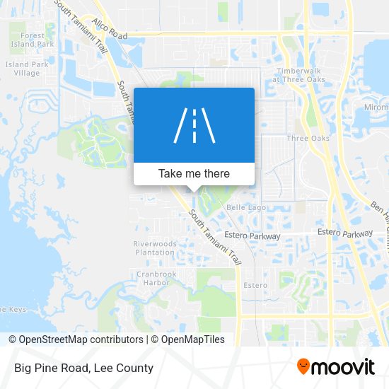 Mapa de Big Pine Road