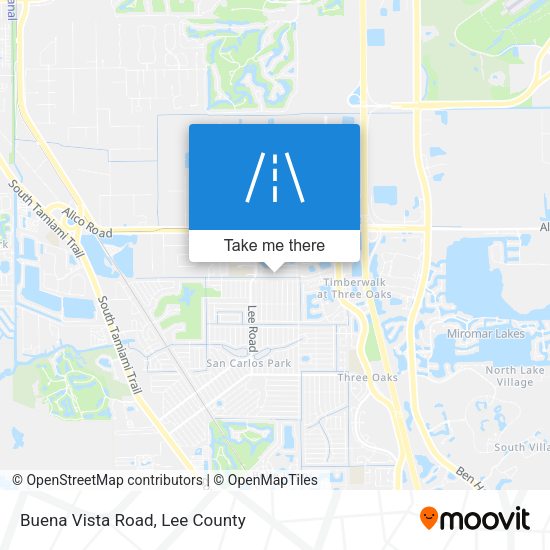 Buena Vista Road map