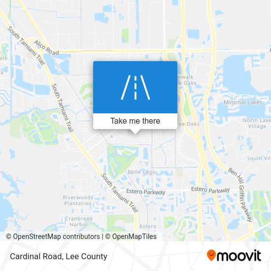 Mapa de Cardinal Road