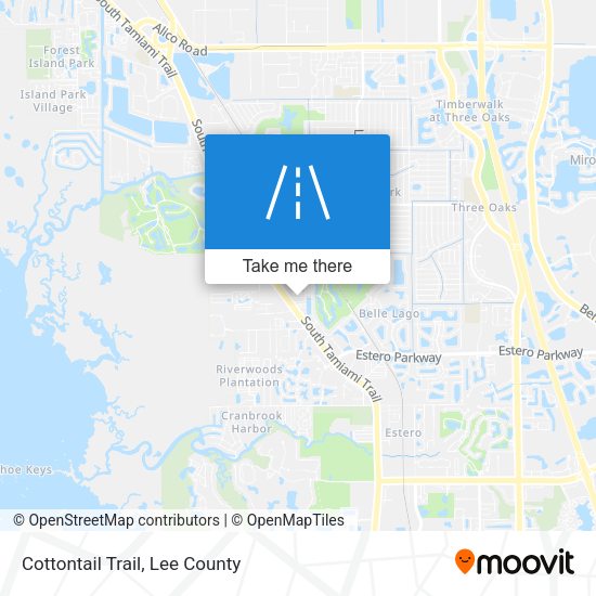 Cottontail Trail map