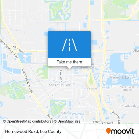 Mapa de Homewood Road