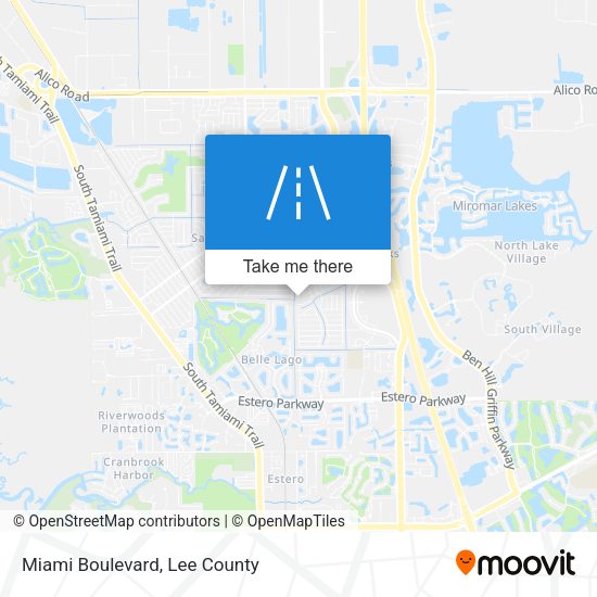 Mapa de Miami Boulevard