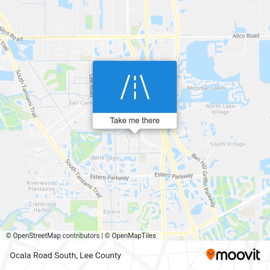 Ocala Road South map