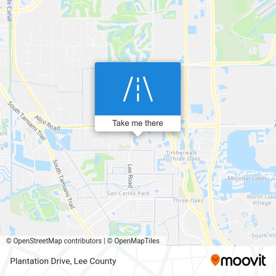 Plantation Drive map