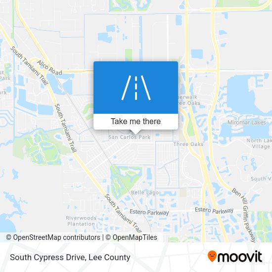 Mapa de South Cypress Drive