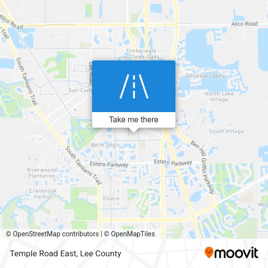 Mapa de Temple Road East