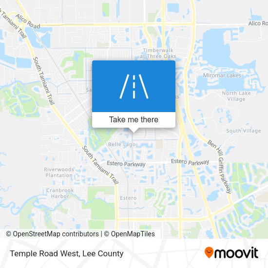 Temple Road West map