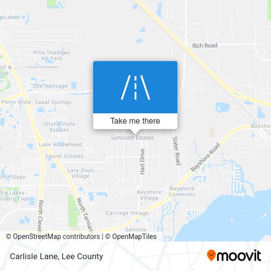 Carlisle Lane map