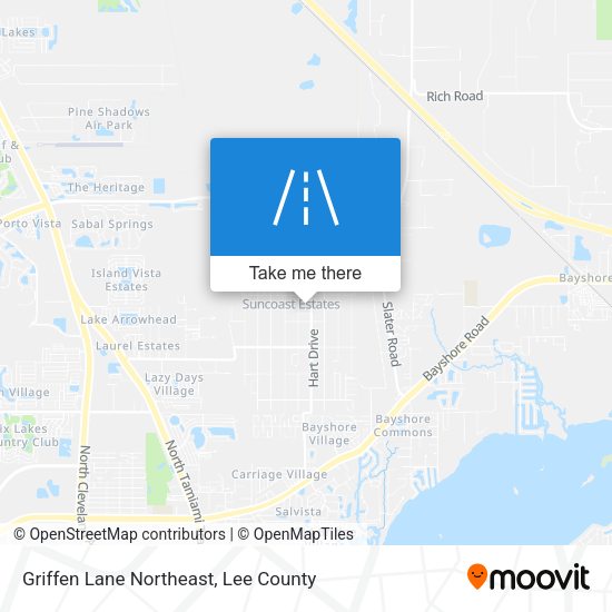 Mapa de Griffen Lane Northeast
