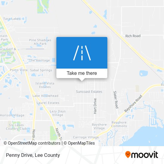 Mapa de Penny Drive