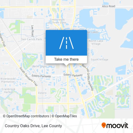 Mapa de Country Oaks Drive