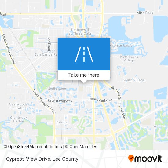 Mapa de Cypress View Drive