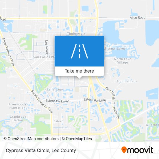 Cypress Vista Circle map