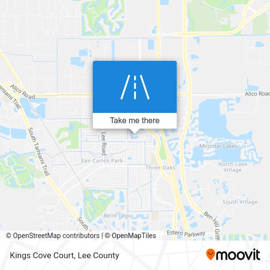 Mapa de Kings Cove Court