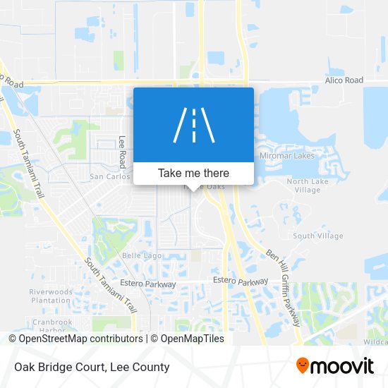 Oak Bridge Court map