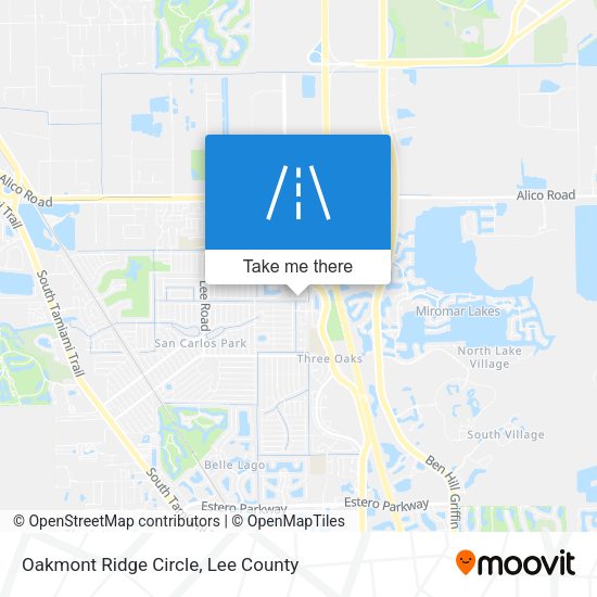 Oakmont Ridge Circle map