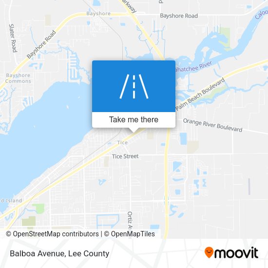 Mapa de Balboa Avenue
