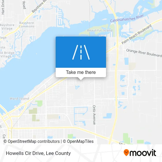 Howells Cir Drive map